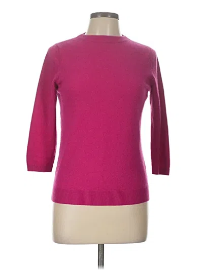 Pre-owned Talbots Cashmere Pullover Sweater In Pink