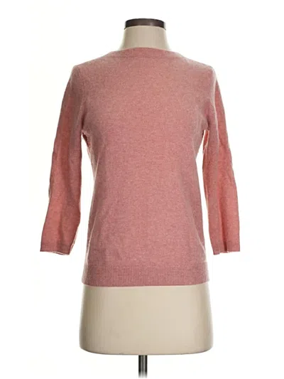 Pre-owned Talbots Cashmere Pullover Sweater In Pink