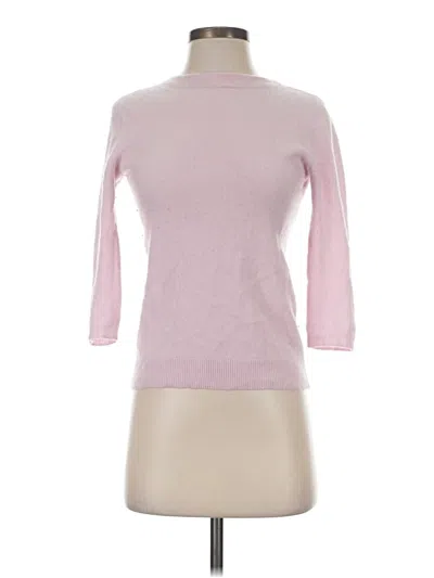 Pre-owned Talbots Cashmere Pullover Sweater In Pink