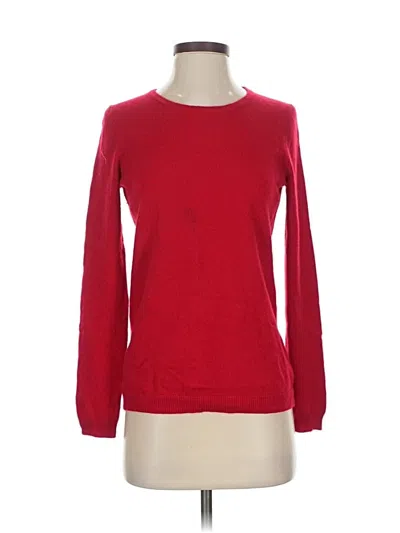 Pre-owned Talbots Cashmere Pullover Sweater In Red