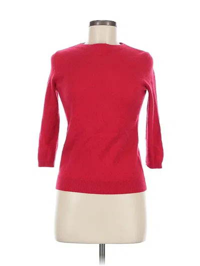 Pre-owned Talbots Cashmere Pullover Sweater In Red