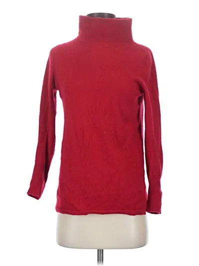 Pre-owned Talbots Cashmere Pullover Sweater In Red