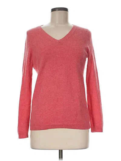 Pre-owned Talbots Cashmere Pullover Sweater In Red