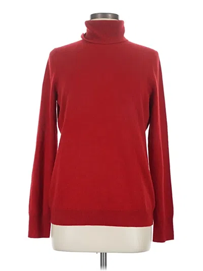 Pre-owned Talbots Cashmere Pullover Sweater In Red