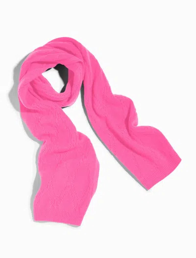 Talbots Cashmere Scarf - Stunning Pink - 001