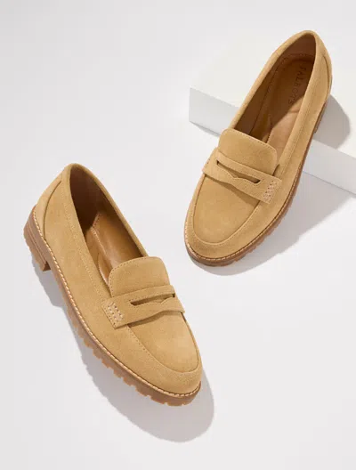 Talbots Cassidy Suede Loafers - Light Toffee - 5m