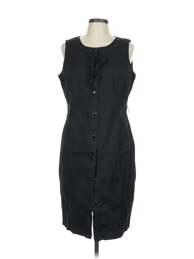 Pre-owned Talbots Casual Dress In Black