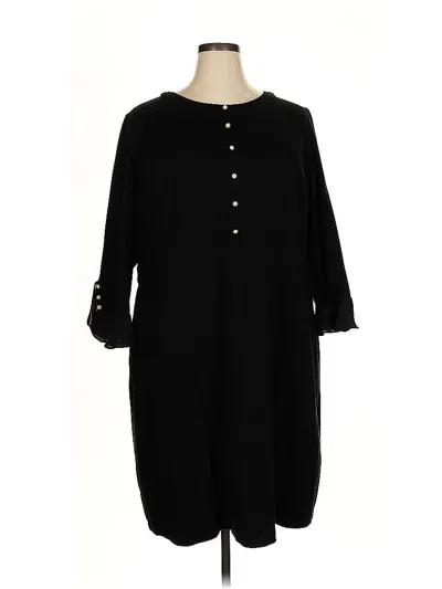 Pre-owned Talbots Casual Dress In Black