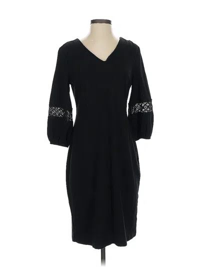 Pre-owned Talbots Casual Dress In Black