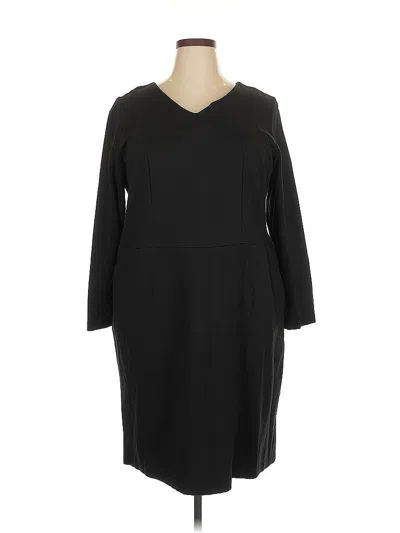 Pre-owned Talbots Casual Dress In Black