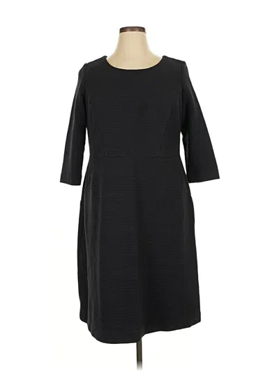 Pre-owned Talbots Casual Dress In Black