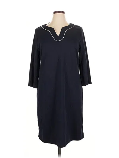 Pre-owned Talbots Casual Dress In Black