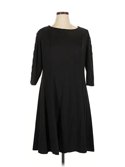 Pre-owned Talbots Casual Dress In Black