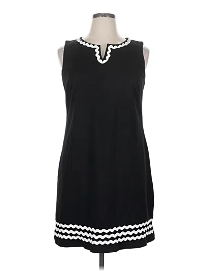 Pre-owned Talbots Casual Dress In Black