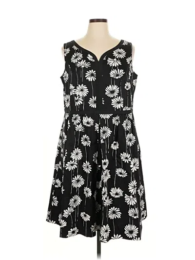 Pre-owned Talbots Casual Dress In Black