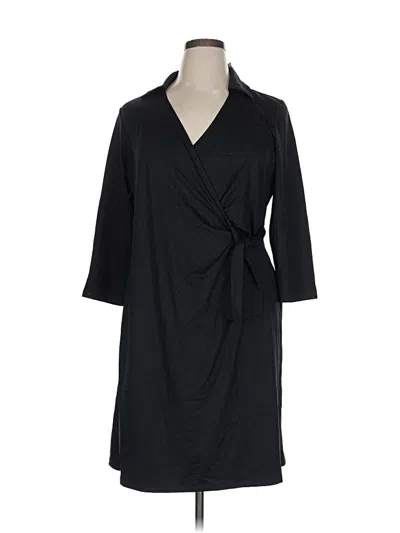 Pre-owned Talbots Casual Dress In Black