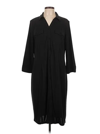 Pre-owned Talbots Casual Dress In Black
