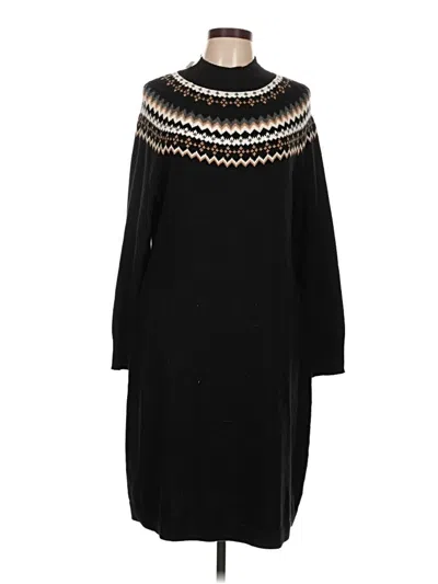 Pre-owned Talbots Casual Dress In Black