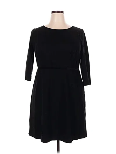 Pre-owned Talbots Casual Dress In Black