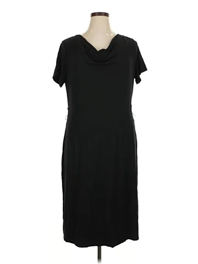 Pre-owned Talbots Casual Dress In Black