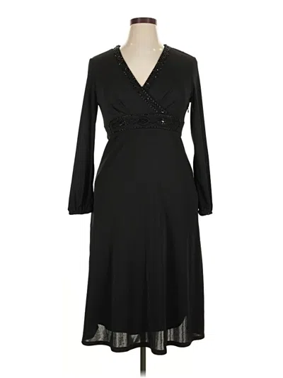 Pre-owned Talbots Casual Dress In Black