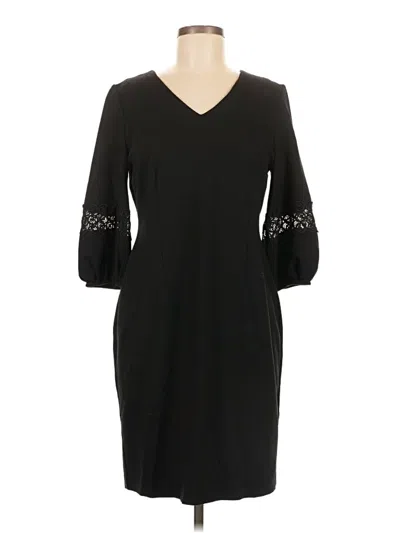 Pre-owned Talbots Casual Dress In Black