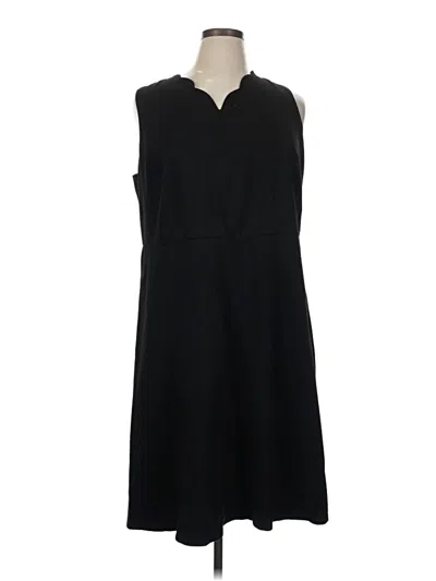 Pre-owned Talbots Casual Dress In Black