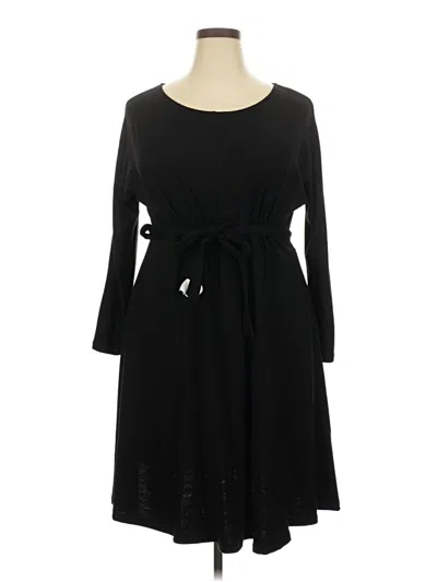 Pre-owned Talbots Casual Dress In Black