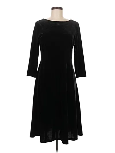 Pre-owned Talbots Casual Dress In Black
