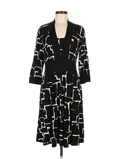 Pre-owned Talbots Casual Dress In Black