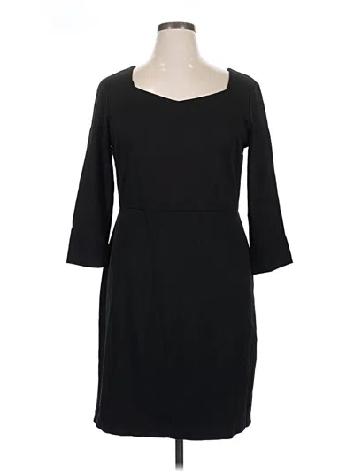 Pre-owned Talbots Casual Dress In Black