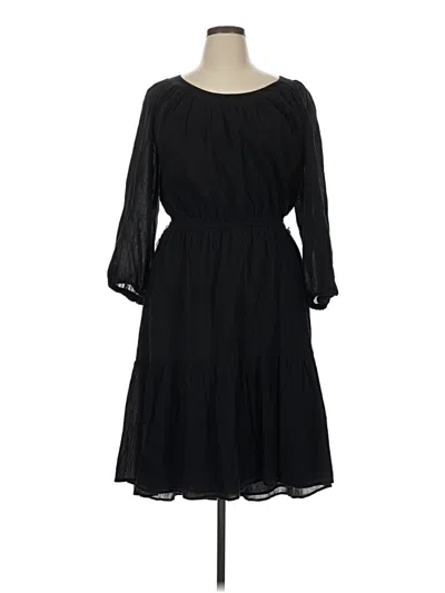 Pre-owned Talbots Casual Dress In Black