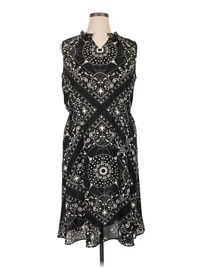 Pre-owned Talbots Casual Dress In Black
