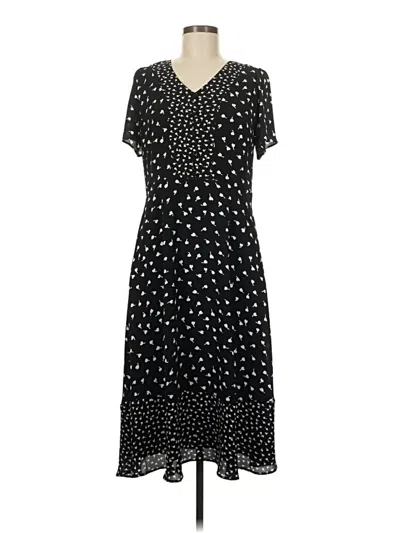 Pre-owned Talbots Casual Dress In Black