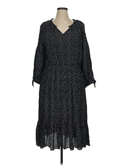 Pre-owned Talbots Casual Dress In Black