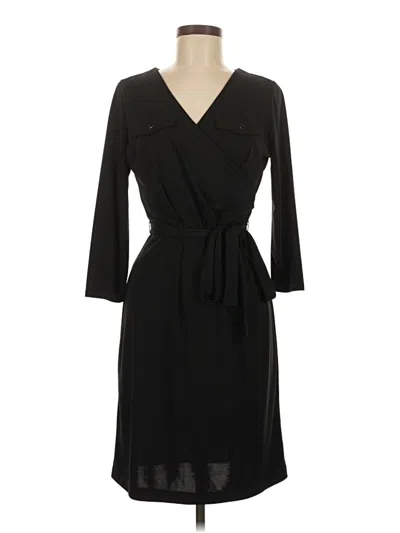 Pre-owned Talbots Casual Dress In Black