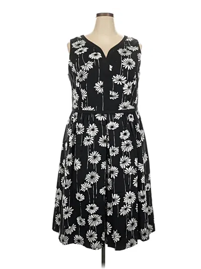 Pre-owned Talbots Casual Dress In Black
