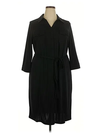 Pre-owned Talbots Casual Dress In Black