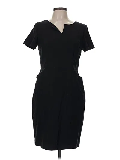 Pre-owned Talbots Casual Dress In Black