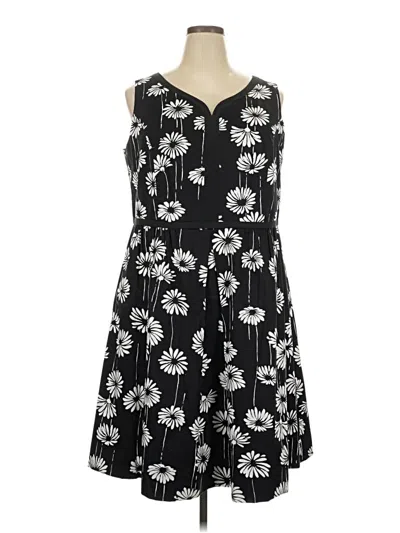 Pre-owned Talbots Casual Dress In Black