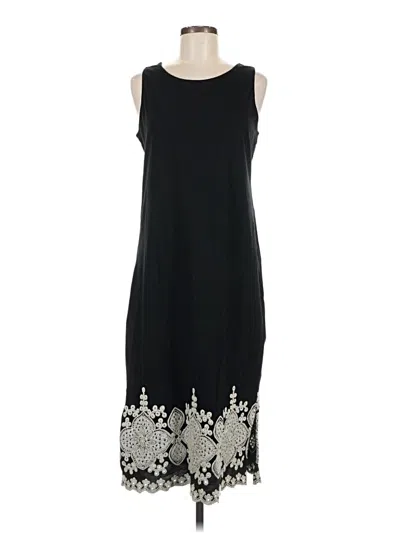 Pre-owned Talbots Casual Dress In Black