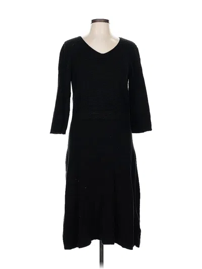 Pre-owned Talbots Casual Dress In Black