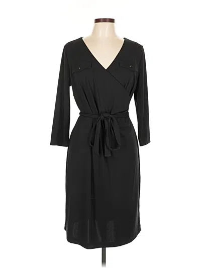 Pre-owned Talbots Casual Dress In Black