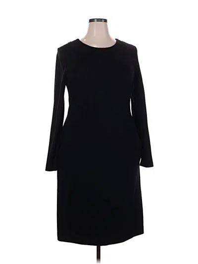 Pre-owned Talbots Casual Dress In Black