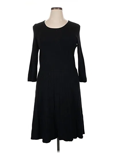 Pre-owned Talbots Casual Dress In Black