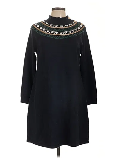 Pre-owned Talbots Casual Dress In Black