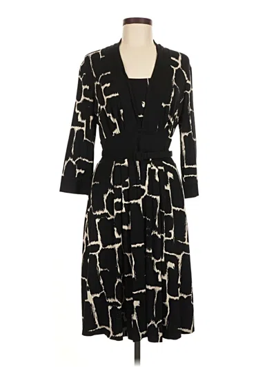 Pre-owned Talbots Casual Dress In Black