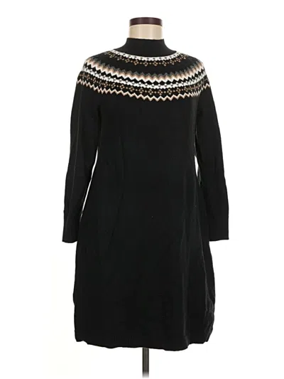 Pre-owned Talbots Casual Dress In Black