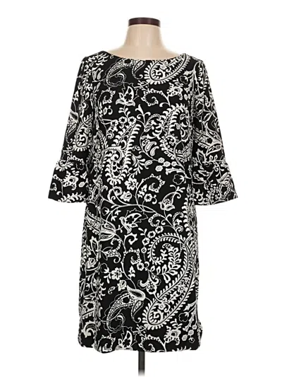 Pre-owned Talbots Casual Dress In Black