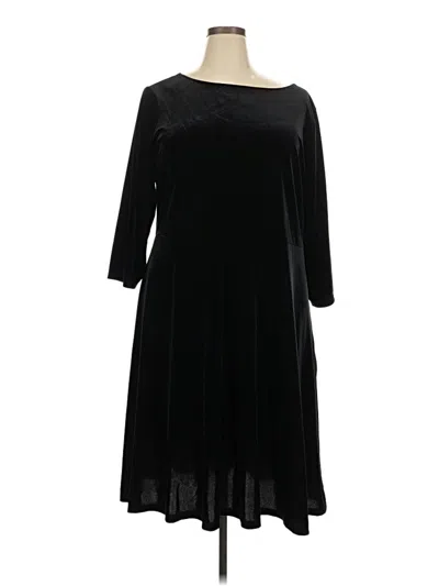 Pre-owned Talbots Casual Dress In Black